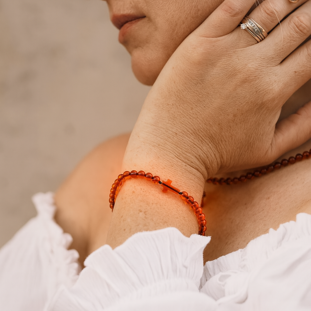 Founder blessing amber bracelets